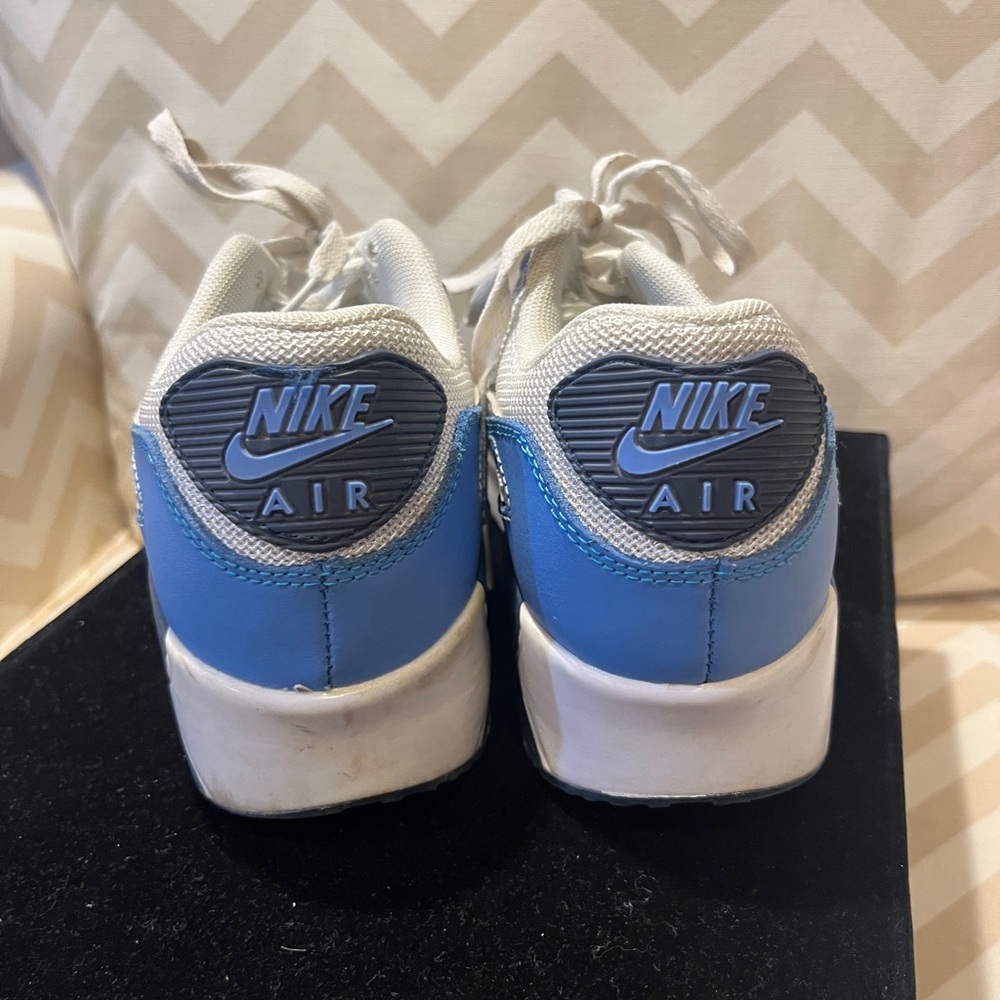 Nike Air Max Blue and White Athletic Shoes - Picture 3 of 6